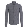 Slim-fit shirt in printed performance-stretch material