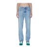 Light Stone Denim Straight Fit Jeans