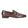 Dark Brown Double Monks Strap Shoes