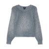 Grey Ribbed Crew Neck Sweater