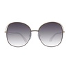Gold Round Gradient Sunglasses with UV Protection