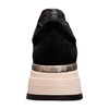 Black suede sneakers with Geo Classic print inserts