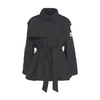 Black Short Trench Coat Stylish Layering