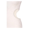 Elegant Long Cream Dress with Cut-out