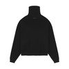 Black Waffle Turtleneck Sweater