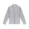 Anthracite Cotton Shirt with Logo