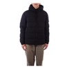 Hooded Black Coat with Zipper Pockets