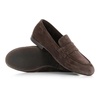 Dark Brown Suede Loafer Shoe