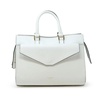 White Leather Shoulder Bag Thea