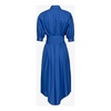 Cotton poplin shirt dress with sash