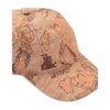 Beige Printed Cap Geo Map Style