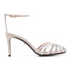 Crystal Embellished Beige Sandals