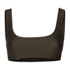 Green Sleeveless Round Neck Top