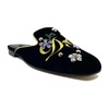 Black Velvet Mules for Women