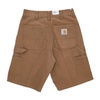 Brown Rinsed Short Fabric Trousers