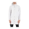 Long Unlined Waterproof Jacket with Hood