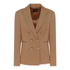 Brown Double-Breasted Blazer