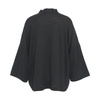 Black Knitwear Short Linen Kimono