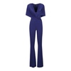 Navy Maxi Flare Jumpsuit with Hood