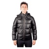 Noir Leather Padded Jacket