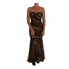 Leopard Print Silk Chiffon Maxi Dress