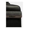 Black Green Shoulder Bag with Zip