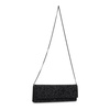 Black Crystal Embellished Foldover Bag
