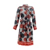 Polka Dot Houndstooth Midi Dress