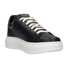 Blue Leather Sneakers with Geo Classic Details