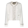 White Cardigan with Sparkling Details