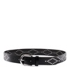 Studded Black Leather Belt