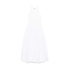 White Flared Skirt with Panel Detail