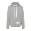 Grey Cotton Sweater with Embroidery
