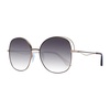 Gold Round Gradient Sunglasses with UV Protection