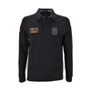 Black Tricolor Polo Shirt