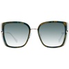 Green Square Sunglasses Gradient Lens