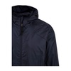 Blue Lightweight Padded Coat with Fixed Hood