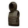 Shiny Nylon Hooded Vest