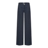 Wide Leg Dark Blue Denim Pants