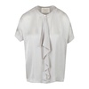 Satin Blouse with Ruffles