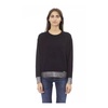 Black Wool Crew Neck Sweater