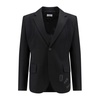 Off-White Logo Embroidered Single-Breasted Blazer