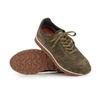 Military Green Suede Cork Sole Sneakers