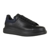 Black Leather Oversize Sneakers