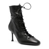 Black Lace-Up Ankle Boots
