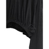 Black Hooded Sweater Elasticated Hem