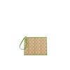 Green Raffia Shopping Pouch