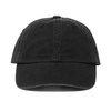Black Cotton Gabardine Embroidered Hat