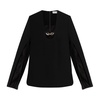 Long sleeve top with slit