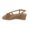 Beige Casual Suede Womens Sandals